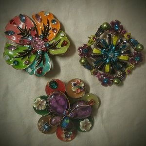 🔴Retro Brooches Set of Three